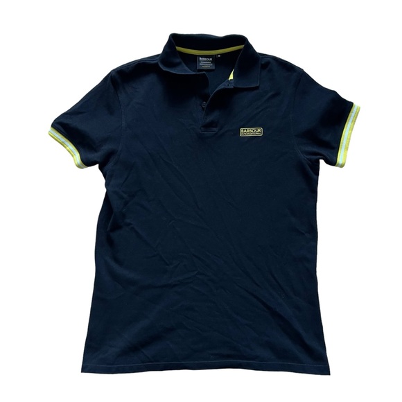 Barbour International Men's Essential Tipped Polo Shirt Black Size M - Picture 5 of 11